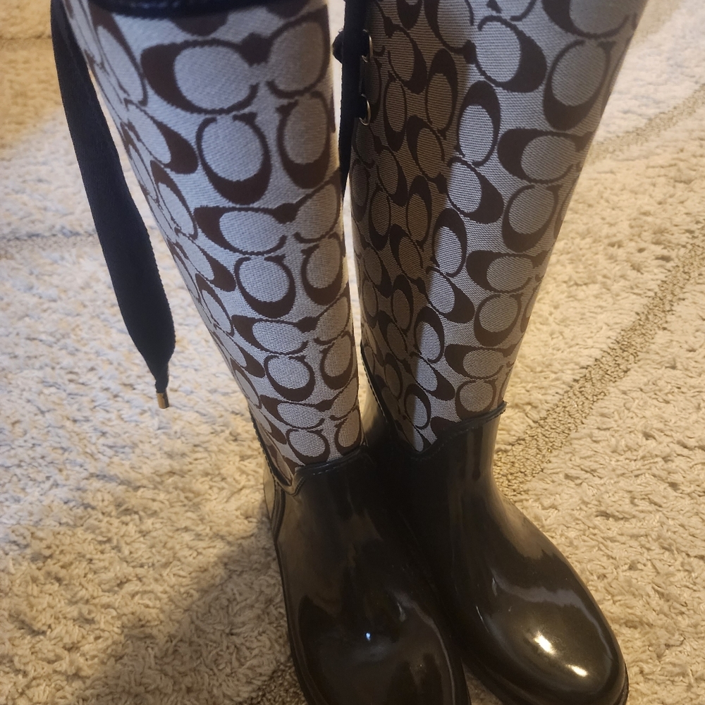 Coach Signature rain boots